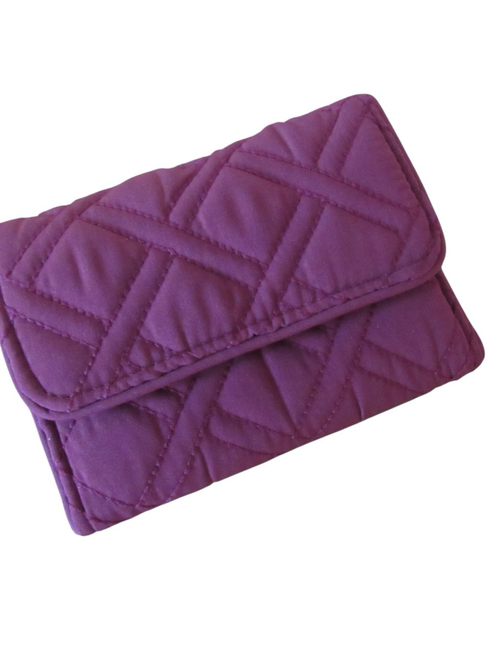 Vera Bradley Hawthorne Rose Trifold Wallet RFID Protection Quilted Classic